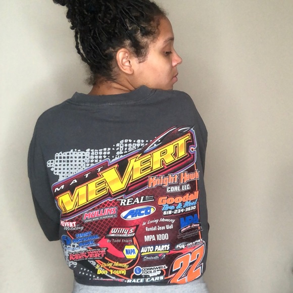 Cut Crop top Matt MeVert Vintage T-Shirt - Picture 3 of 5